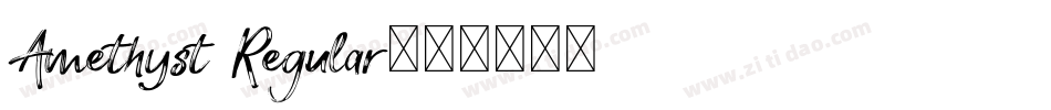 Amethyst Regular字体转换
